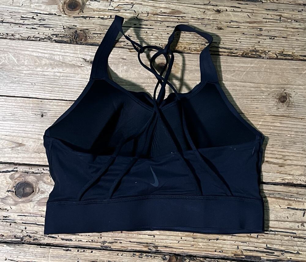NIKE DRI-FIT Women’s Size 36 D Black Sport Air Puff Cross Support Bra